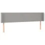 Light gray fabric headboard 163x16x78/88 cm by vidaXL, Headboards and footboards - Ref: Foro24-3118494, Price: 66,48 €, Disco...