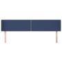 Cabecero de tela azul 203x16x78/88 cm de vidaXL, Cabeceros y pies de cama - Ref: Foro24-3118656, Precio: 58,18 €, Descuento: %