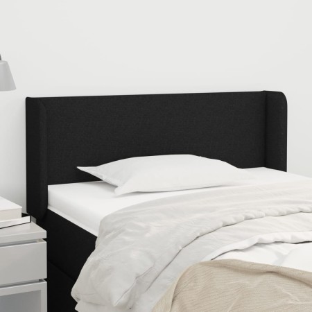 Cabecero de tela negro 83x16x78/88 cm de vidaXL, Cabeceros y pies de cama - Ref: Foro24-3118464, Precio: 37,04 €, Descuento: %