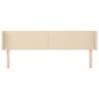 Cabecero de tela color crema 163x16x78/88 cm de vidaXL, Cabeceros y pies de cama - Ref: Foro24-3118499, Precio: 73,10 €, Desc...