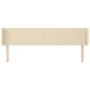 Cabecero de tela color crema 163x16x78/88 cm de vidaXL, Cabeceros y pies de cama - Ref: Foro24-3118499, Precio: 69,10 €, Desc...