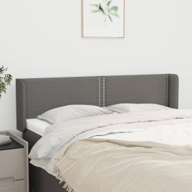 Cabecero de tela gris oscuro 147x16x78/88 cm de vidaXL, Cabeceros y pies de cama - Ref: Foro24-3118627, Precio: 56,68 €, Desc...