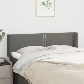 Cabecero de tela gris oscuro 147x16x78/88 cm de vidaXL, Cabeceros y pies de cama - Ref: Foro24-3118627, Precio: 57,29 €, Desc...