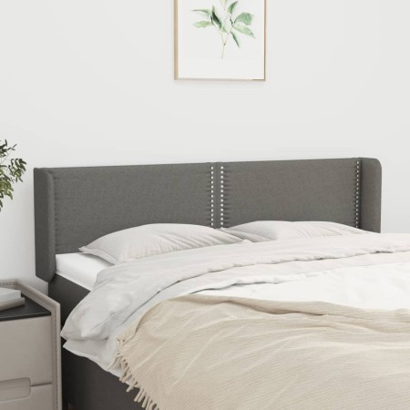 Cabecero de tela gris oscuro 147x16x78/88 cm de vidaXL, Cabeceros y pies de cama - Ref: Foro24-3118627, Precio: 56,68 €, Desc...