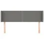 Dark gray fabric headboard 147x16x78/88 cm by vidaXL, Headboards and footboards - Ref: Foro24-3118627, Price: 57,29 €, Discou...