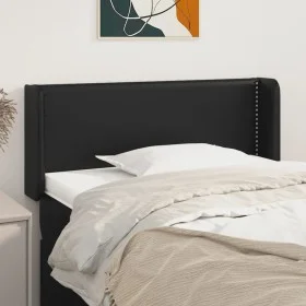 Black synthetic leather headboard 93x16x78/88 cm by vidaXL, Headboards and footboards - Ref: Foro24-3118706, Price: 42,48 €, ...