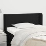 Cabecero de tela negro 83x16x78/88 cm de vidaXL, Cabeceros y pies de cama - Ref: Foro24-3118604, Precio: 38,37 €, Descuento: %