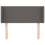 Cabecero de cuero sintético gris 83x16x78/88 cm de vidaXL, Cabeceros y pies de cama - Ref: Foro24-3118564, Precio: 52,42 €, D...