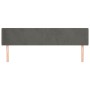 Cabecero de terciopelo gris oscuro 183x16x78/88 cm de vidaXL, Cabeceros y pies de cama - Ref: Foro24-3118549, Precio: 68,45 €...
