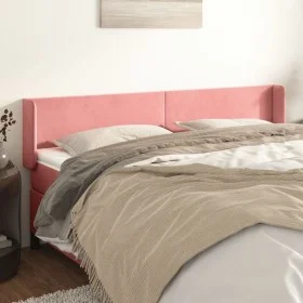 Rosa Samtkopfteil 203x16x78/88 cm von vidaXL, Kopf- und Fußteile - Ref: Foro24-3118559, Preis: 63,86 €, Rabatt: %