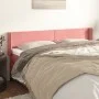 Cabecero de terciopelo rosa 203x16x78/88 cm de vidaXL, Cabeceros y pies de cama - Ref: Foro24-3118559, Precio: 63,86 €, Descu...