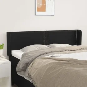 Kopfteil aus schwarzem Kunstleder, 147 x 16 x 78/88 cm von vidaXL, Kopf- und Fußteile - Ref: Foro24-3118718, Preis: 54,49 €, ...