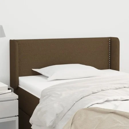 Kopfteil aus dunkelbraunem Stoff, 83 x 16 x 78/88 cm von vidaXL, Kopf- und Fußteile - Ref: Foro24-3118605, Preis: 39,14 €, Ra...