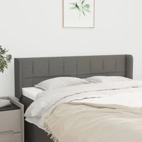 Kopfteil aus dunkelgrauem Stoff, 147 x 16 x 78/88 cm von vidaXL, Kopf- und Fußteile - Ref: Foro24-3118767, Preis: 74,40 €, Ra...