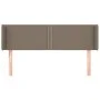 Taupe gray fabric headboard 147x16x78/88 cm by vidaXL, Headboards and footboards - Ref: Foro24-3118630, Price: 54,21 €, Disco...