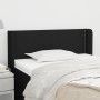 Cabecero de tela negro 103x16x78/88 cm de vidaXL, Cabeceros y pies de cama - Ref: Foro24-3118620, Precio: 40,87 €, Descuento: %