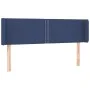 Cabecero de tela azul 147x16x78/88 cm de vidaXL, Cabeceros y pies de cama - Ref: Foro24-3118632, Precio: 54,17 €, Descuento: %