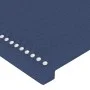 Cabecero de tela azul 147x16x78/88 cm de vidaXL, Cabeceros y pies de cama - Ref: Foro24-3118632, Precio: 54,17 €, Descuento: %
