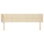 Kopfteil aus cremefarbenem Stoff, 183 x 16 x 78/88 cm von vidaXL, Kopf- und Fußteile - Ref: Foro24-3118787, Preis: 71,58 €, R...