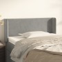 Cabecero de terciopelo gris claro 93x16x78/88 cm de vidaXL, Cabeceros y pies de cama - Ref: Foro24-3118664, Precio: 52,13 €, ...