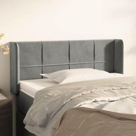 Cabecero de terciopelo gris claro 83x16x78/88 cm de vidaXL, Cabeceros y pies de cama - Ref: Foro24-3118798, Precio: 45,71 €, ...