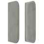 Cabecero de terciopelo gris claro 83x16x78/88 cm de vidaXL, Cabeceros y pies de cama - Ref: Foro24-3118798, Precio: 45,71 €, ...