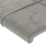 Cabecero de terciopelo gris claro 83x16x78/88 cm de vidaXL, Cabeceros y pies de cama - Ref: Foro24-3118798, Precio: 45,71 €, ...