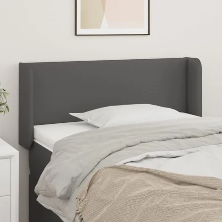 Gray synthetic leather headboard 93x16x78/88 cm by vidaXL, Headboards and footboards - Ref: Foro24-3118570, Price: 44,88 €, D...