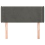 Cabecero de terciopelo gris oscuro 83x16x78/88 cm de vidaXL, Cabeceros y pies de cama - Ref: Foro24-3118659, Precio: 42,18 €,...