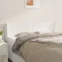 Cabecero de cuero sintético blanco 147x16x78/88 cm de vidaXL, Cabeceros y pies de cama - Ref: Foro24-3118579, Precio: 90,24 €...