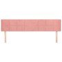 Cabecero de terciopelo rosa 183x16x78/88 cm de vidaXL, Cabeceros y pies de cama - Ref: Foro24-3118833, Precio: 68,66 €, Descu...