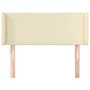 Cabecero de cuero sintético color crema 103x16x78/88 cm de vidaXL, Cabeceros y pies de cama - Ref: Foro24-3118714, Precio: 40...