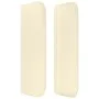 Cabecero de cuero sintético color crema 103x16x78/88 cm de vidaXL, Cabeceros y pies de cama - Ref: Foro24-3118714, Precio: 40...