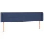 Blue fabric headboard 183x16x78/88 cm by vidaXL, Headboards and footboards - Ref: Foro24-3118788, Price: 64,66 €, Discount: %