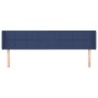 Cabecero de tela azul 183x16x78/88 cm de vidaXL, Cabeceros y pies de cama - Ref: Foro24-3118788, Precio: 66,68 €, Descuento: %
