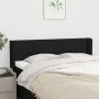 Cabecero de tela negro 147x16x78/88 cm de vidaXL, Cabeceros y pies de cama - Ref: Foro24-3118768, Precio: 64,90 €, Descuento: %