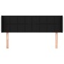 Cabecero de tela negro 147x16x78/88 cm de vidaXL, Cabeceros y pies de cama - Ref: Foro24-3118768, Precio: 64,90 €, Descuento: %