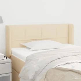 Cream fabric headboard 103x16x78/88 cm by vidaXL, Headboards and footboards - Ref: Foro24-3118763, Price: 46,49 €, Discount: %