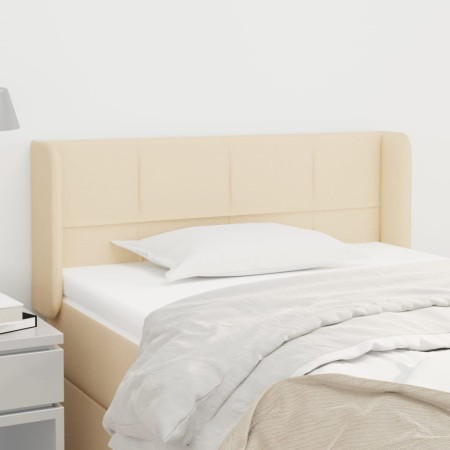 Cabecero de tela color crema 103x16x78/88 cm de vidaXL, Cabeceros y pies de cama - Ref: Foro24-3118763, Precio: 48,50 €, Desc...