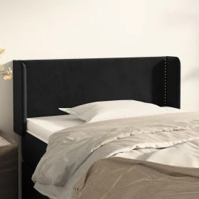 Kopfteil aus schwarzem Samt, 83 x 16 x 78/88 cm von vidaXL, Kopf- und Fußteile - Ref: Foro24-3118660, Preis: 42,16 €, Rabatt: %