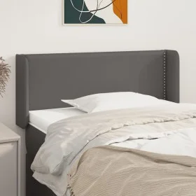 Kopfteil aus grauem Kunstleder, 93 x 16 x 78/88 cm von vidaXL, Kopf- und Fußteile - Ref: Foro24-3118710, Preis: 43,55 €, Raba...