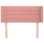 Cabecero de terciopelo rosa 83x16x78/88 cm de vidaXL, Cabeceros y pies de cama - Ref: Foro24-3118943, Precio: 40,40 €, Descue...