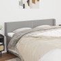Cabecero de tela gris claro 203x16x78/88 cm de vidaXL, Cabeceros y pies de cama - Ref: Foro24-3118650, Precio: 59,63 €, Descu...