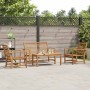 Conjunto de sofás de jardín 4 pcs Natural Madera de teca maciza en Conjuntos de jardín | Comprar online en Foru.es