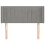 Light gray velvet headboard 93x16x78/88 cm by vidaXL, Headboards and footboards - Ref: Foro24-3119042, Price: 54,12 €, Discou...