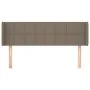 Taupe gray fabric headboard 147x16x78/88 cm by vidaXL, Headboards and footboards - Ref: Foro24-3118770, Price: 59,92 €, Disco...