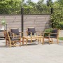 Conjunto de sofás de jardín 5 pcs Natural Madera de teca maciza en Conjuntos de jardín | Comprar online en Foru.es