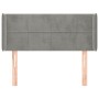 Cabecero de terciopelo gris claro 103x16x78/88 cm de vidaXL, Cabeceros y pies de cama - Ref: Foro24-3118810, Precio: 53,32 €,...