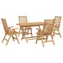 Conjunto de Comedor de Jardín 5 pcs Marrón en Mesas de jardín | Comprar online en Foru.es