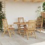 Conjunto de Comedor de Jardín 5 pcs Marrón en Mesas de jardín | Comprar online en Foru.es